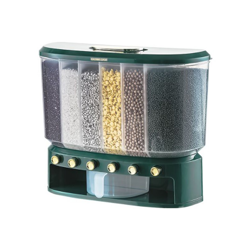 Kitchen Food Storage Containers 10kg Plastic Cereal Storage Containers Grain Dispenser Rice Container