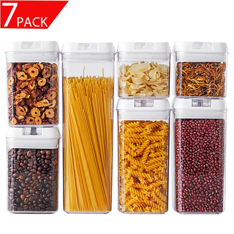 6-7Pack Baby Food Storage BPA Free Airtight Plastic Containers Set, Rectangular Small Bento pet food storage Boxes