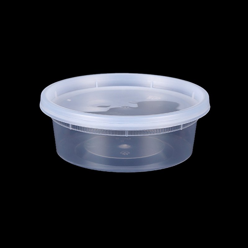 Hot Sale 8oz 12oz 16oz 24oz 32oz round deli food container Storage Containers with Lids Leakproof Disposable PP Plastic bucket