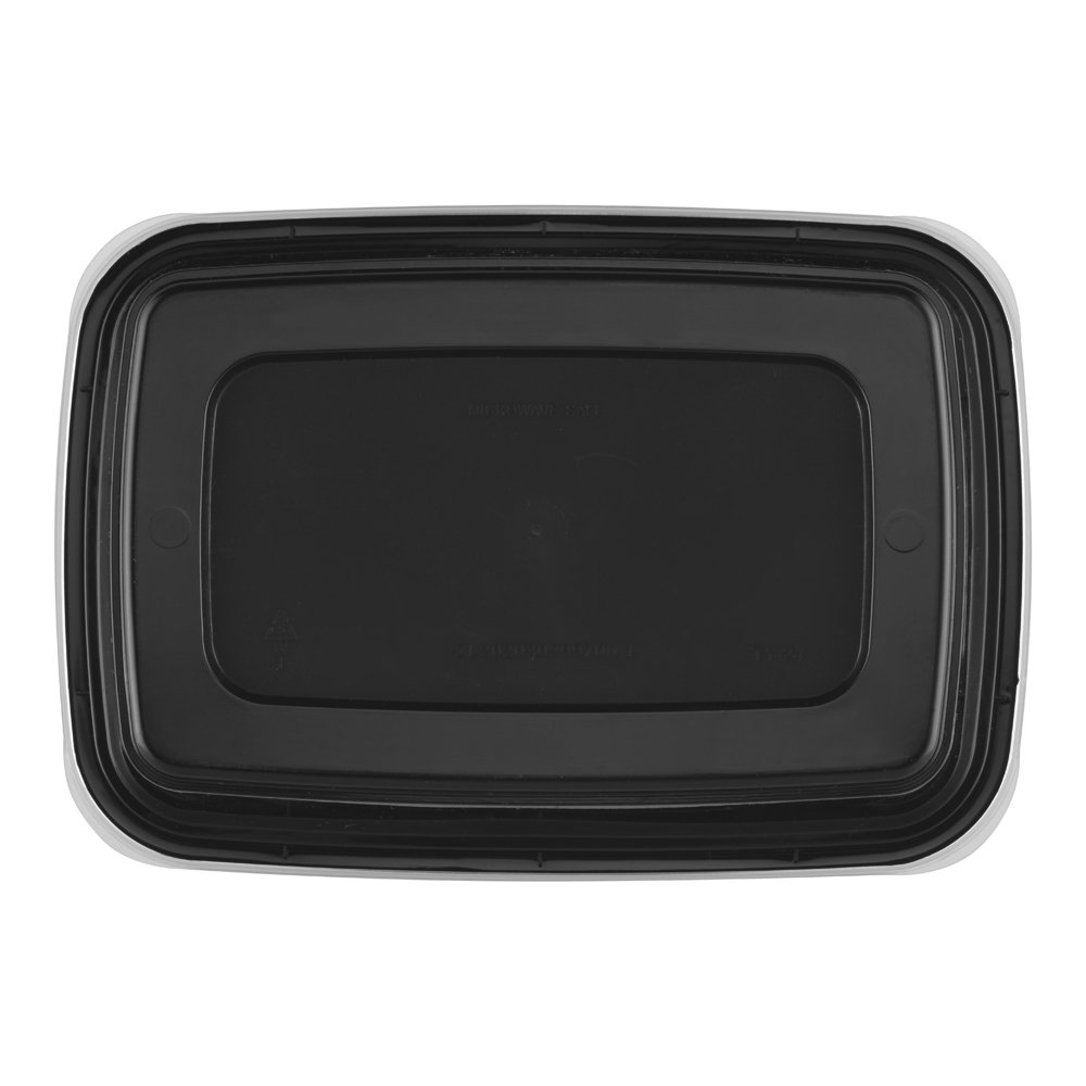 24 oz Plastic Houseware Disposable Take Away Storage Meal Prep Containers With Lids For Food