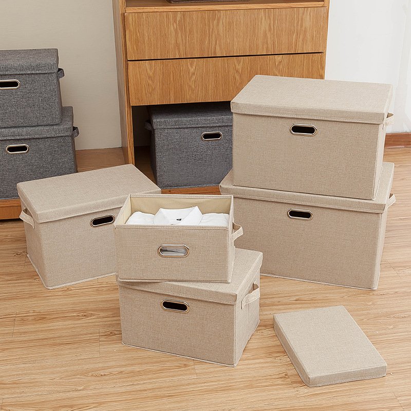 Large Capacity Home large Dust And Humidity Foldable Wardrobe Toy Storage Box Clothes Quilts Organizer Box With Lid