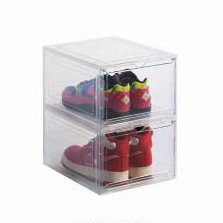 IMODE Factory stackable storage boxes & bins for shoes plastic clear stackable shoe storage box