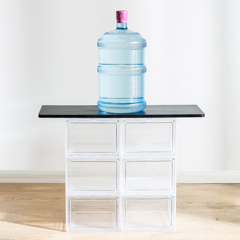 IMODE Factory stackable storage boxes & bins for shoes plastic clear stackable shoe storage box