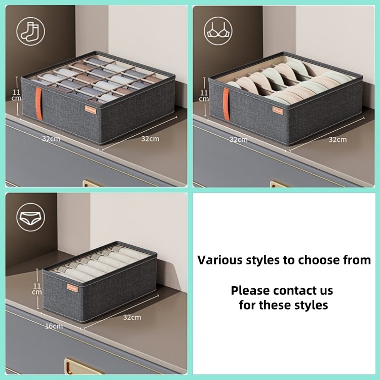 Portable Foldable Storage Bag Square Stackable Fabric Wardrobe Drawer Sock Clothes Dividers Closet Organization