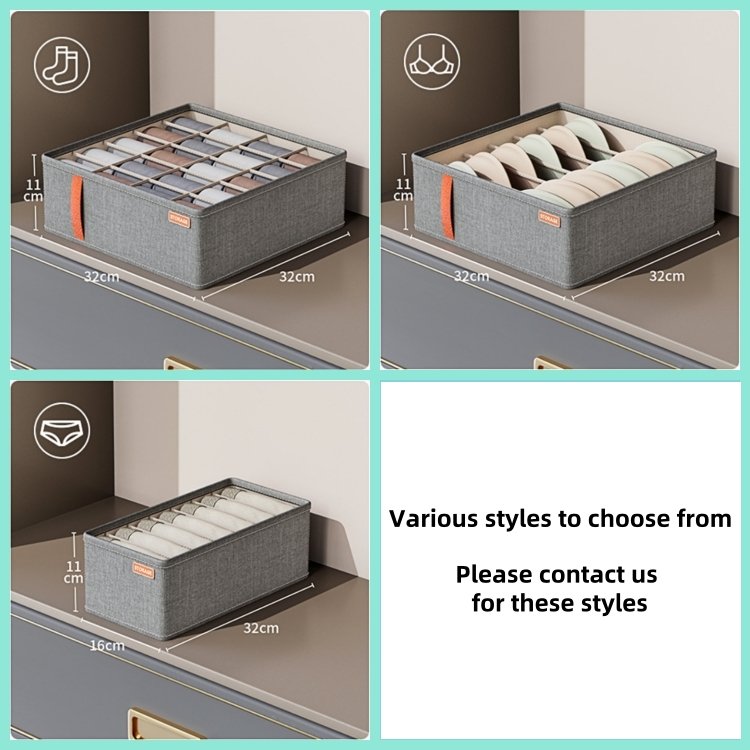 Portable Foldable Storage Bag Square Stackable Fabric Wardrobe Drawer Sock Clothes Dividers Closet Organization