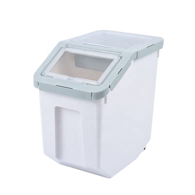 Plastic Multi -use Large Dry Pet Food Container With Measure Cup