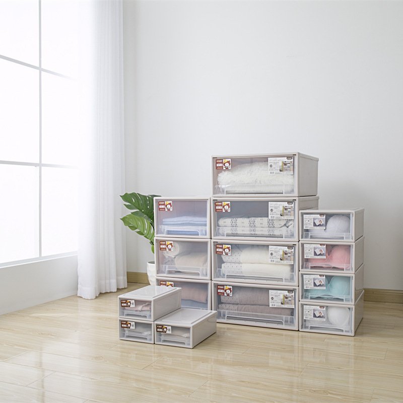 YIKEYOU Stackable Chest Drawers Storage Design Storage box Cabinet Home Organization Wardrobe Shelf for Clothing Toy Bra