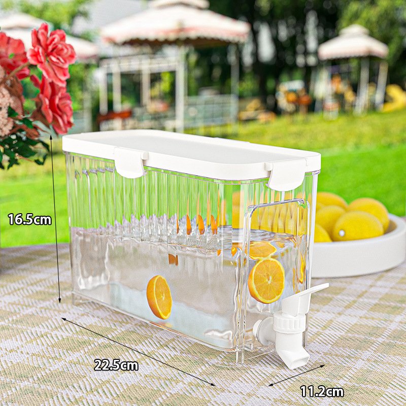 4L Cold Kettle with Faucet Large Capacity Drink Dispenser Beverage Dispensers Use Fridge Water Containers for Parties Daily