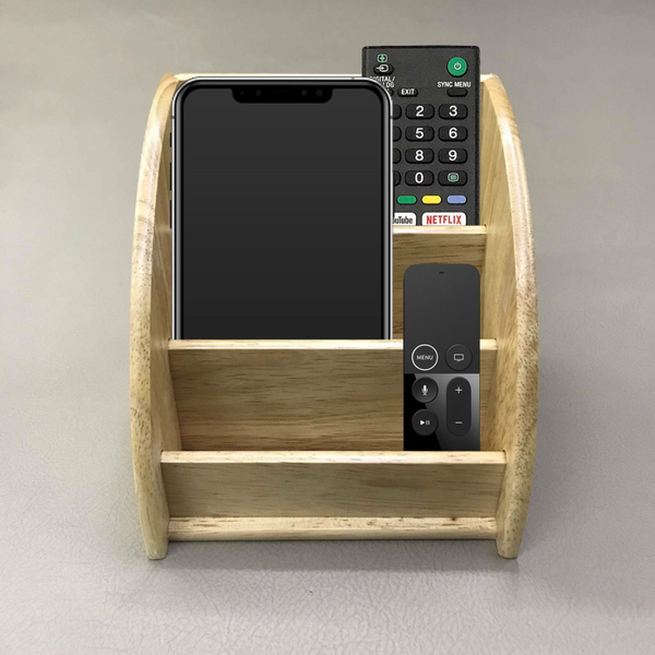 Hot sale remote storage box for living room size 180x160x160mm made from pine/acacia wood, bamboo made in Vietnam
