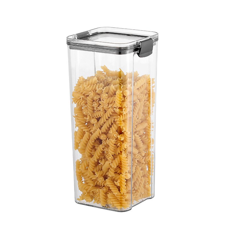 DLL197 Kitchen Airtight Food Containers Boxes Dry Food Storage Containers PET Clear Refrigerator Storage Boxes