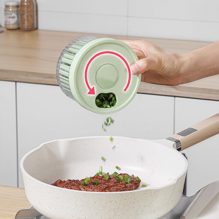 Refrigerator cooking preparation small onion ginger garlic drain basket food storage container with lid