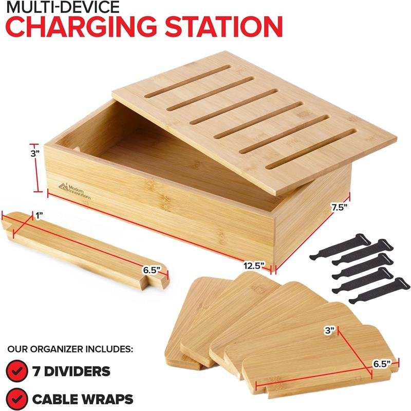 New Product Multifunctional Office Organizer Foldable Flexible Wood Socket Wire Sorting Box Top Cover Row Plug Bathroom Storage