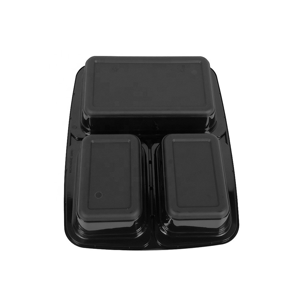YQ6888 meal prep containers food storage 3 compartment/plastic food containers