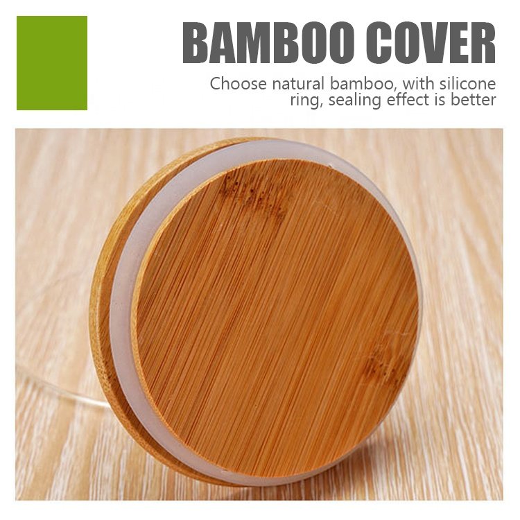 Gloway Hot Selling 18 Spec. Airtight Clear Grain Kitchen Storage Borosilicate Glass Food Storage Container With Bamboo Lid