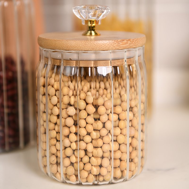 Aspire Hot Sale Stylish and Simple Glass Food Storage Jar Storage Box Kitchen Accessories