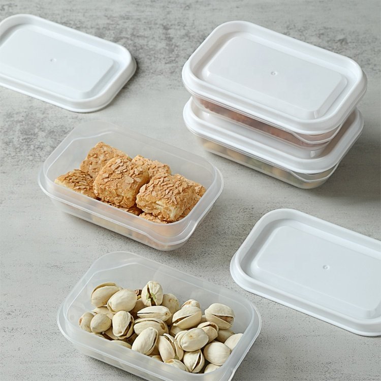 Home and Kitchen Accessories Fridge Organizer Box Set with Lid Microsave Safe Plastic Produce Saver Food Storage & Container
