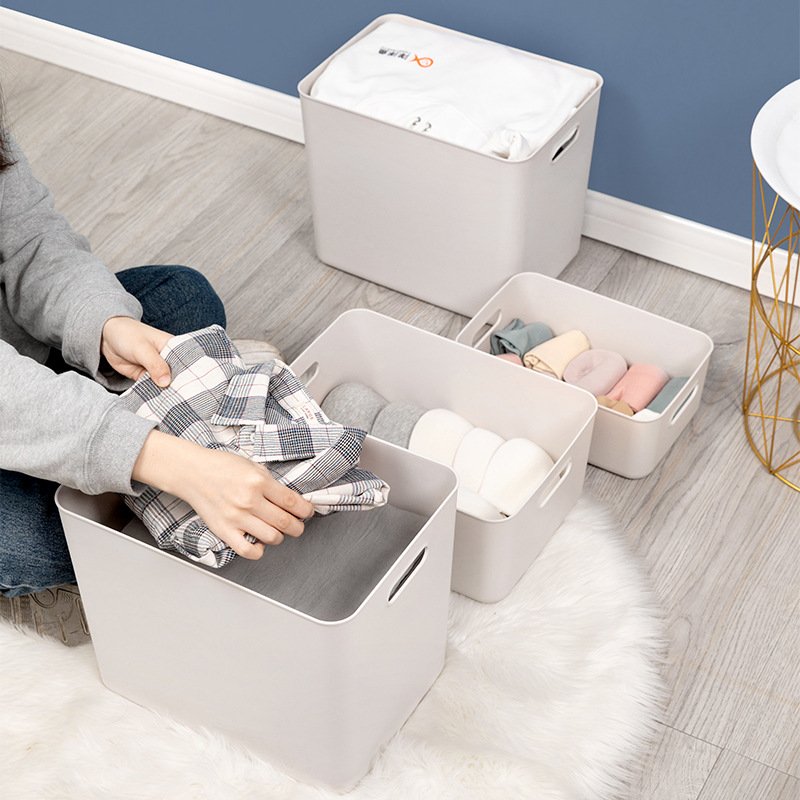 High-Durability Plastic Storage Container with Handles Plastic PP Storage Box for food and clothes