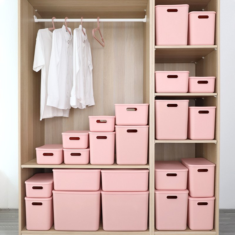 High-Durability Plastic Storage Container with Handles Plastic PP Storage Box for food and clothes
