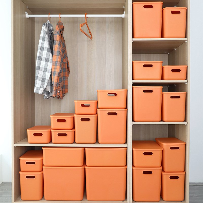 High-Durability Plastic Storage Container with Handles Plastic PP Storage Box for food and clothes