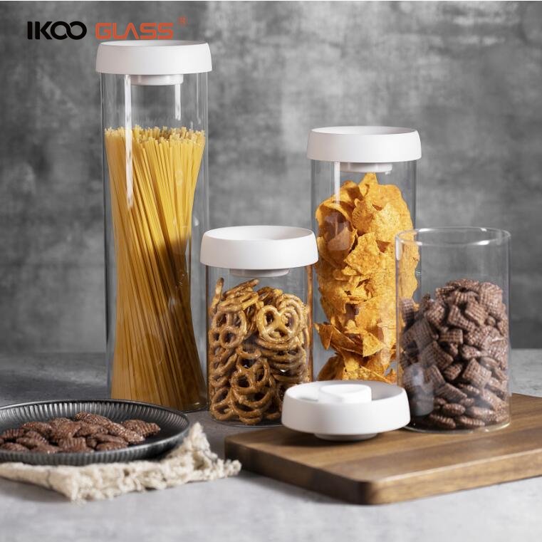 China manufactures wholesale vacuum seal jar glass for food storage
