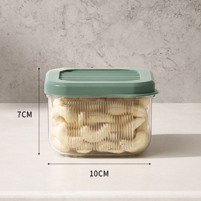Bpa-free Airtight Kitchen Pantry Organizer Sealed Food Boxes & Bins with Silicone Lid Reusable Food Storage Containers Injection
