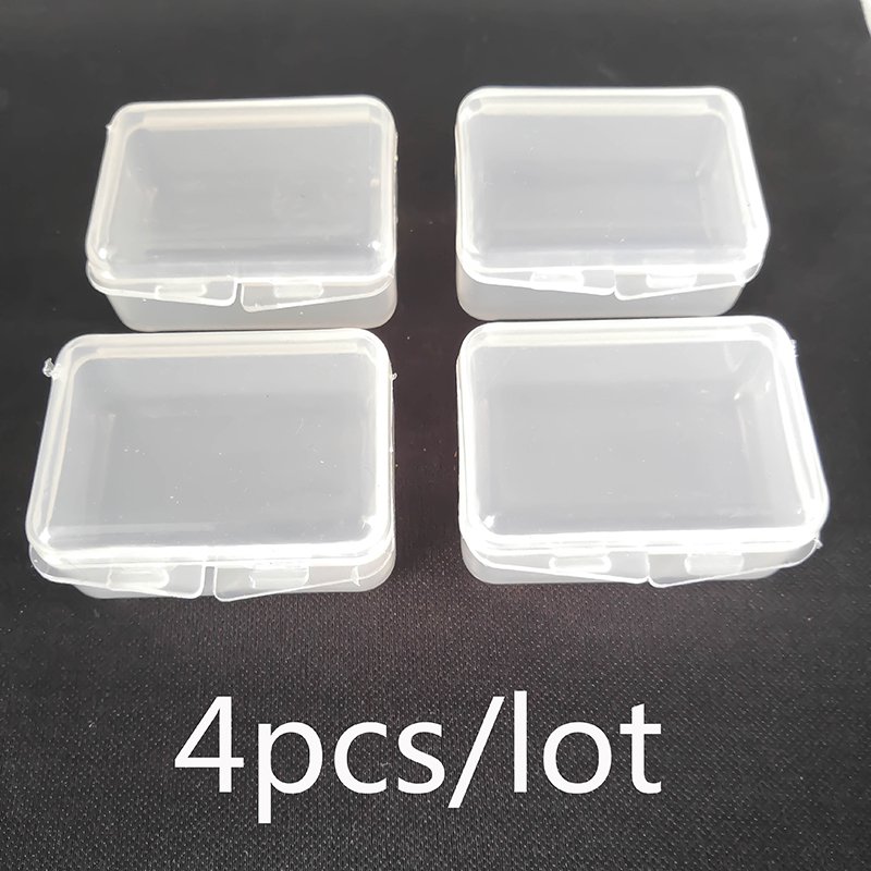 OUTKIT 4Pcs/lot Fishing Tackle Boxes Fixable Small Fishing Box Plastic Storage Box Case Holder Fish Lure Bait Hooks Tackle