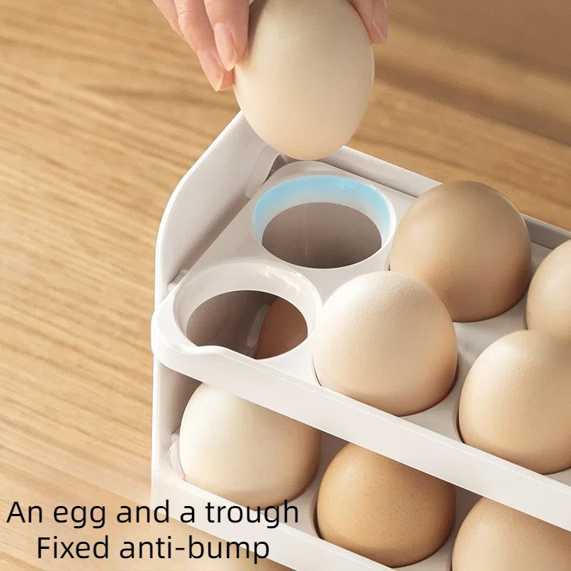 Special Kitchen Refrigerator Side Door Egg Storage Box Plastic Egg Shelf Storage Bin