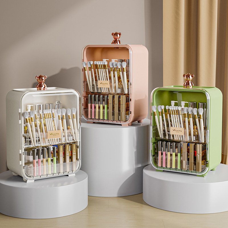 Eco-Friendly Acrylic Beauty Storage Containers Fashionable Plastic Makeup Organizer for Lipstick Mask and Cosmetic Storage Box