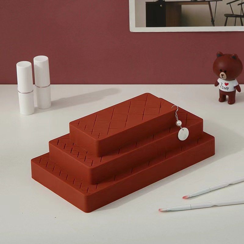 Silicone lipstick storage box cosmetic organizer fashion big capacity cosmetic storage box