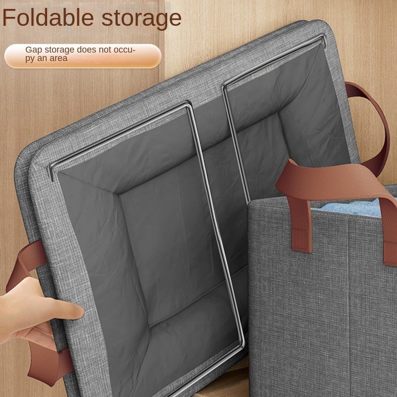 Oxford Cloth Folding Storage Box Clothes Storage Box Home Portable Storage Basket