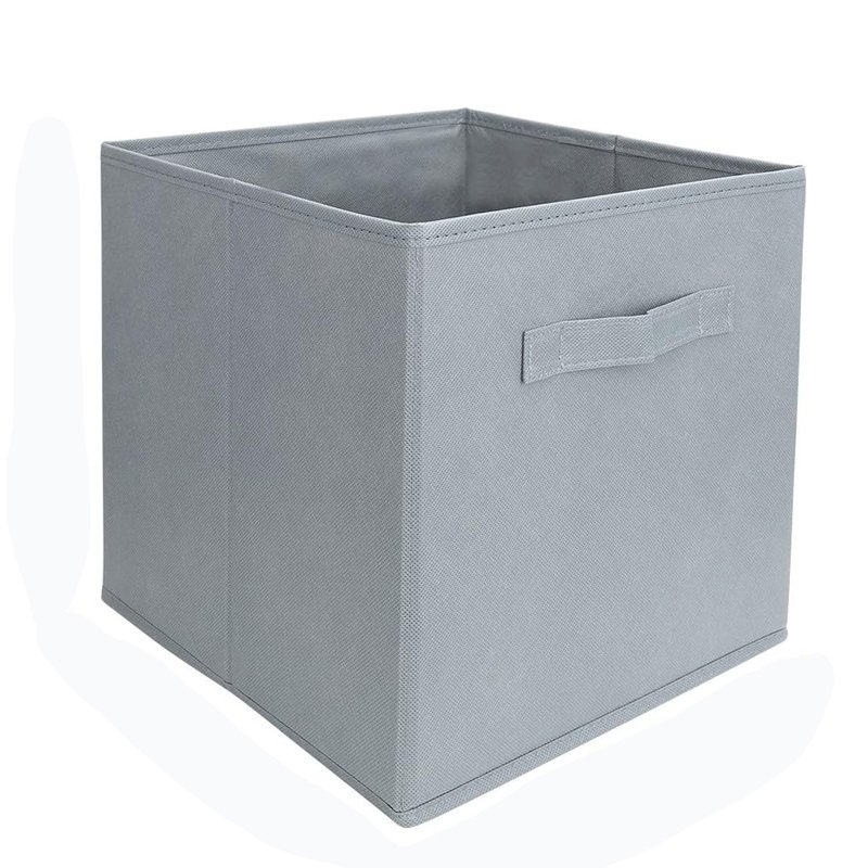Household Foldable Fabric Basket Bins 10.5 Inch Cube Storage Bins Storage Box Organizer with Handles