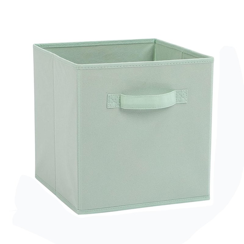 Household Foldable Fabric Basket Bins 10.5 Inch Cube Storage Bins Storage Box Organizer with Handles