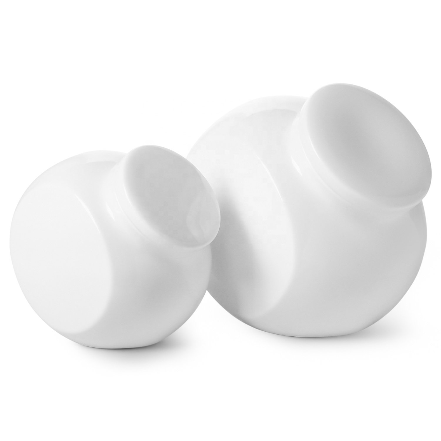 Bulk Manufactured Porcelain Slanted Cookies Jar - Stylish Ceramic Jar for Cookies, Suitable for Gift Shops
