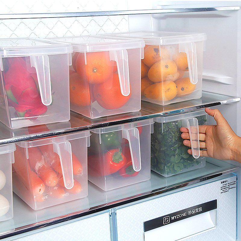 PP Material is Not Easy to Crack Food Preservation Container Fish Meat Refrigerator Organizer Storage Box