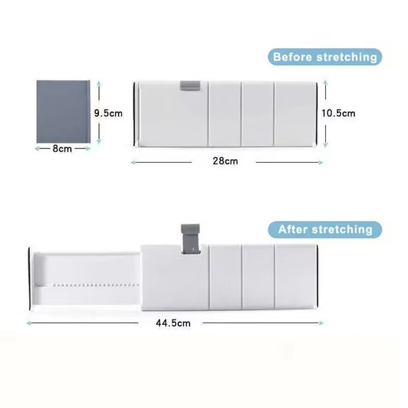Adjustable Fashionable rack ABS Plastic Drawer Divider separator Organizer Set Single Tier Storage Rack for Clothing