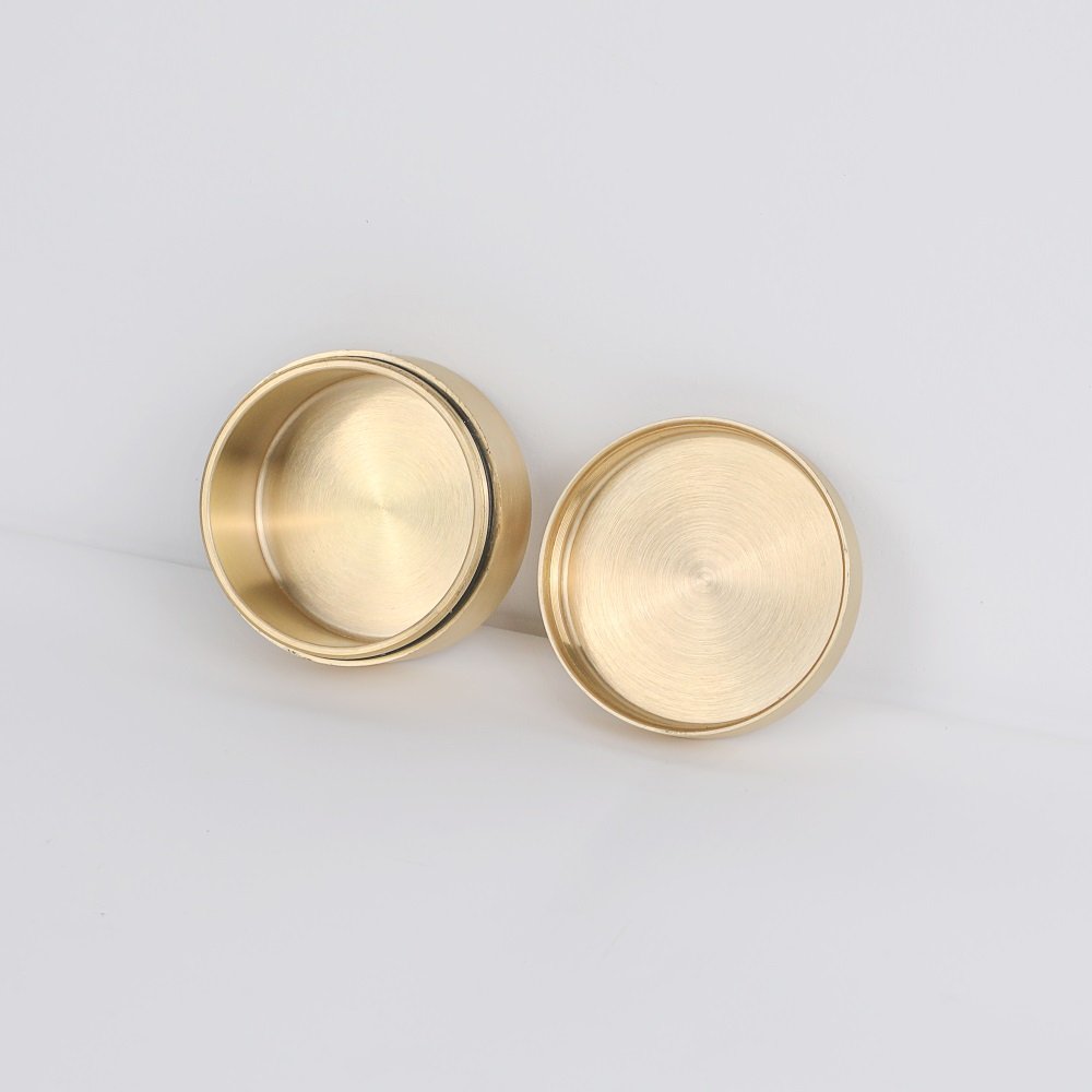 Pure Brass Airtight Tea Caddy Portable Pill Box Luxury Golden Brass Storage Box Kitchen Jars Factory Wholesale