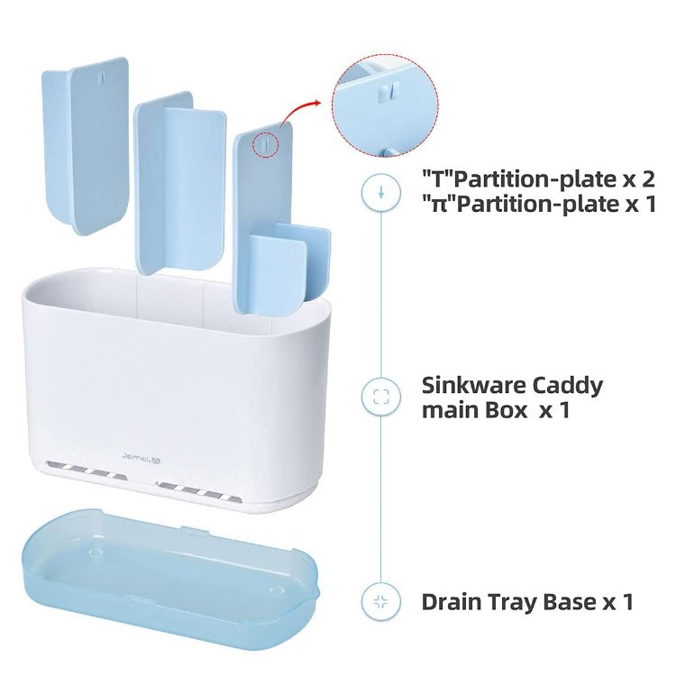 Wholesale Household Items Kitchen Dish Brush Storage Holders Sink Organizer plastic storage box