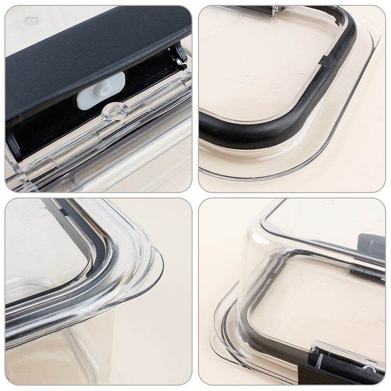 Wholesale Plastic Clear Box Containers Transparent Airtight Food Storage Containers Set with Lock