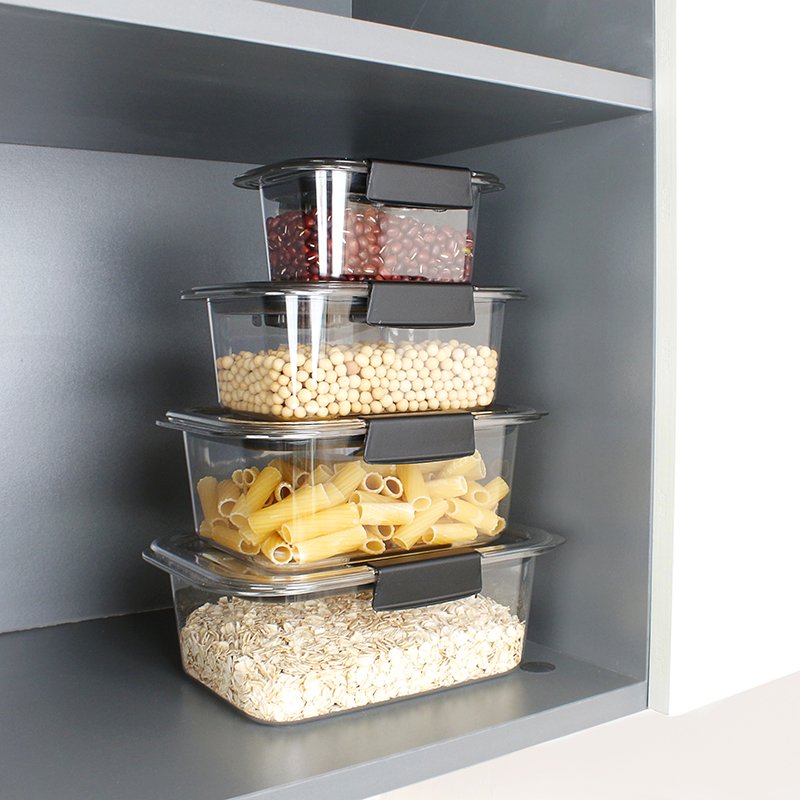 Wholesale Plastic Clear Box Containers Transparent Airtight Food Storage Containers Set with Lock