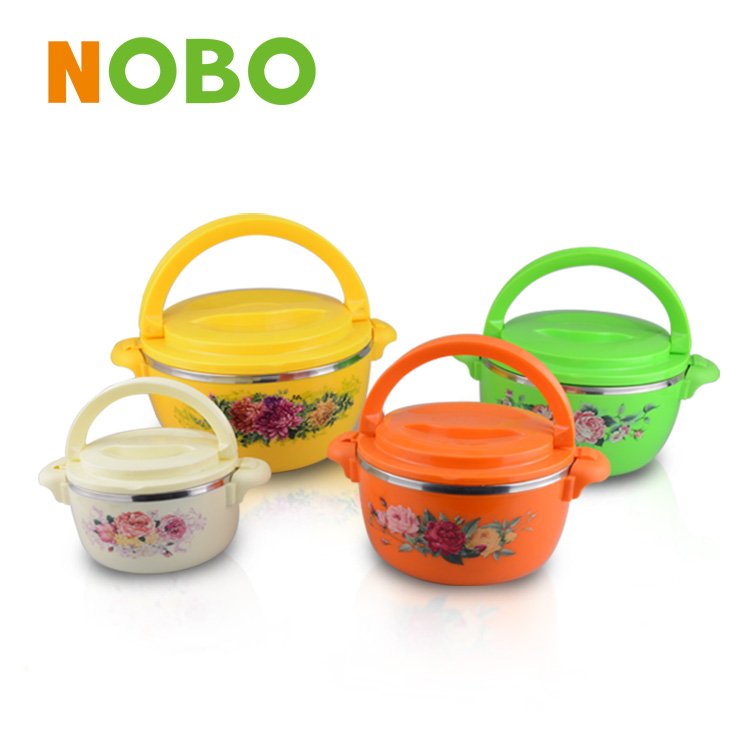 4 PCS fresh pot insulated lunch box keep warm hot pot food storage container set with handle