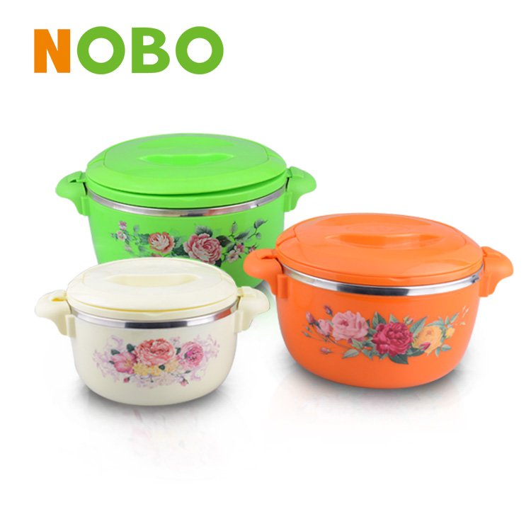 4 PCS fresh pot insulated lunch box keep warm hot pot food storage container set with handle