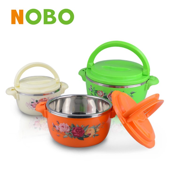 4 PCS fresh pot insulated lunch box keep warm hot pot food storage container set with handle