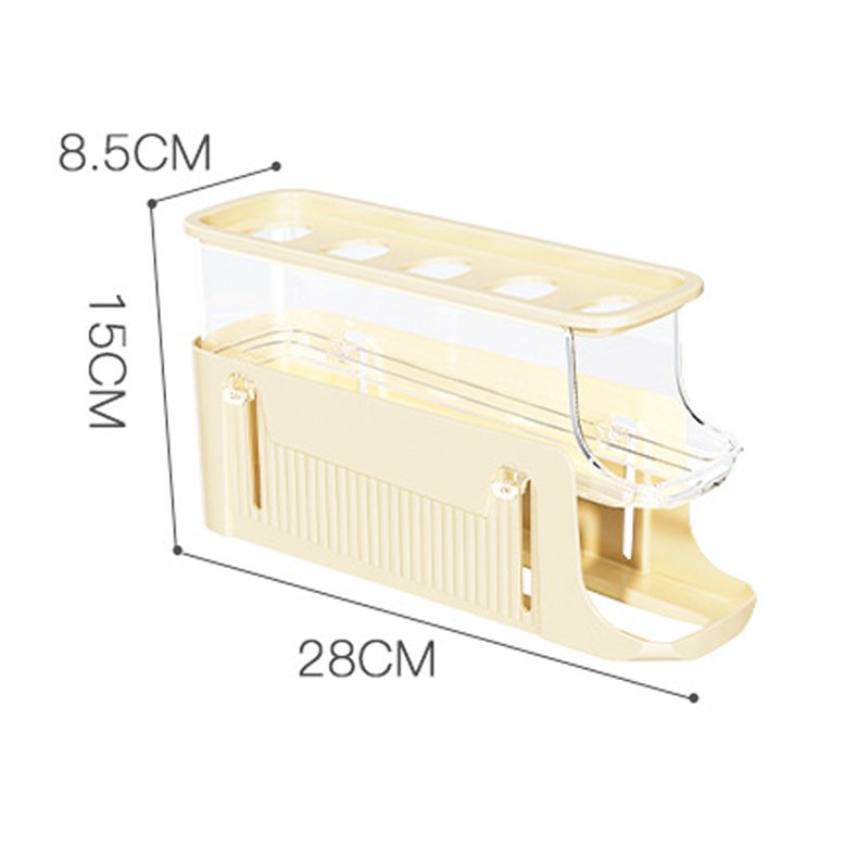15 Holes Egg Storage Box Rolling Egg Holder egg Organizer Storage Box refrigerator Multi-layer Storage Box
