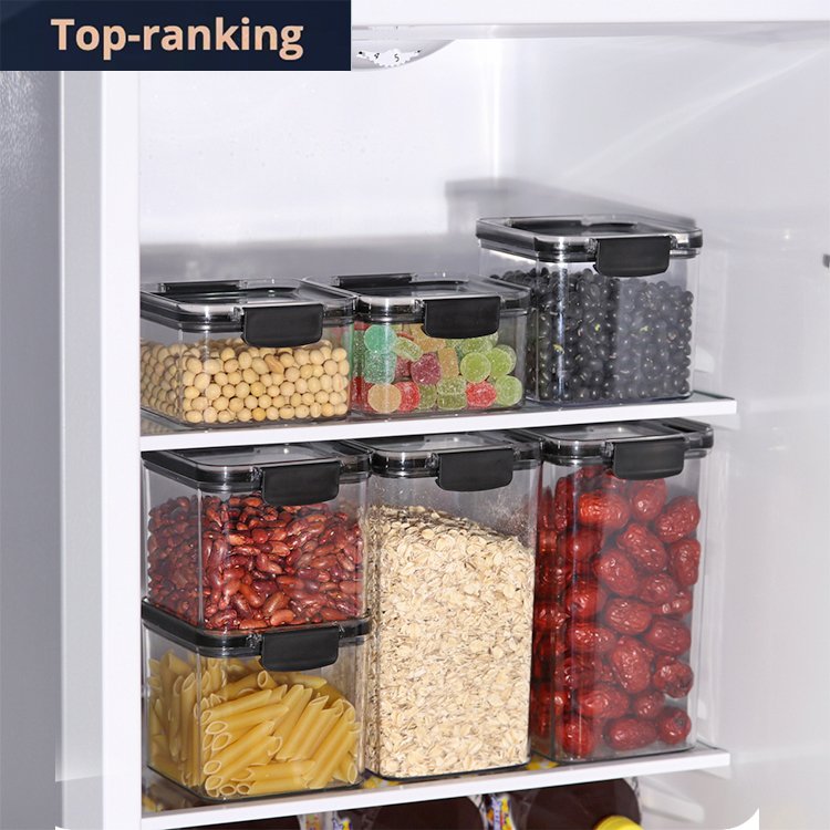 Amazom Hot Plastic Kitchen Organizer Airtight Food Container Air Tight Food Storage Containers With Lid