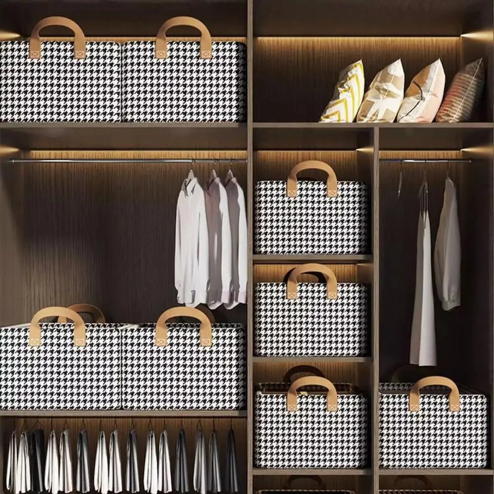 Clothes Dust Storage bask With steel frame Portablestorage Bag Foldable Moistureproof Large Capacity Storage Box