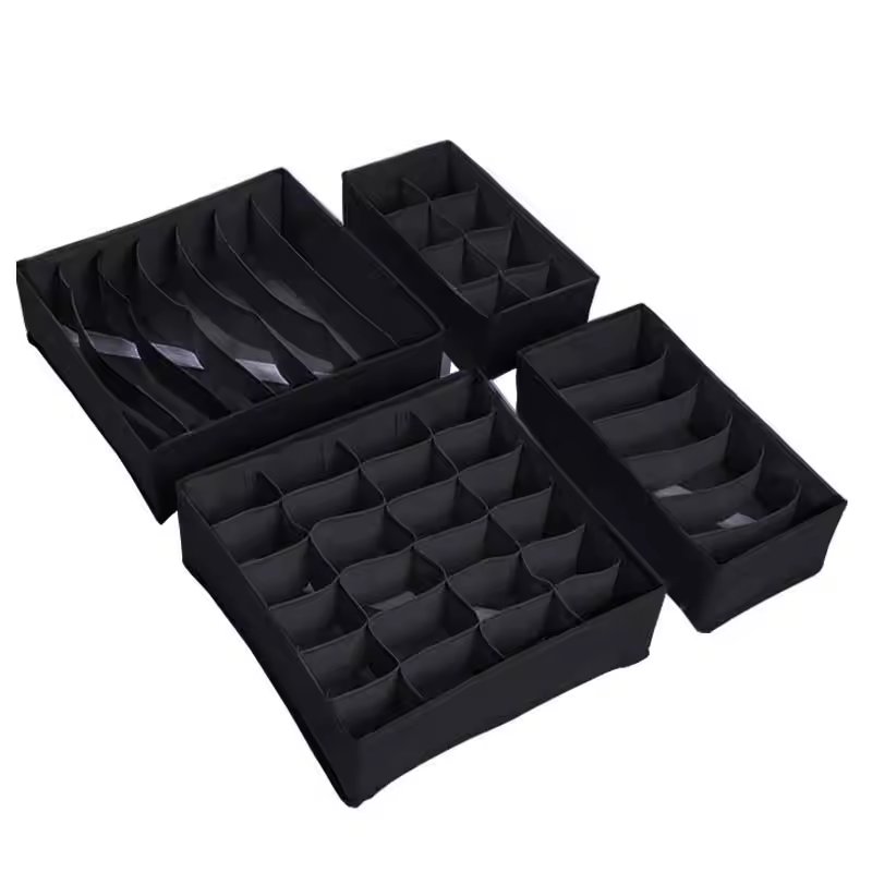 Multi-size Non-woven Fabric Bra & Socks Home Storage Cloth Organizer of Wardrobe Drawer Foldable Storage Box for Underwear