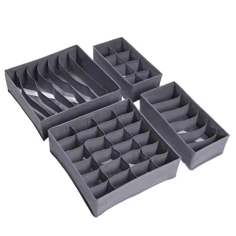 Multi-size Non-woven Fabric Bra & Socks Home Storage Cloth Organizer of Wardrobe Drawer Foldable Storage Box for Underwear