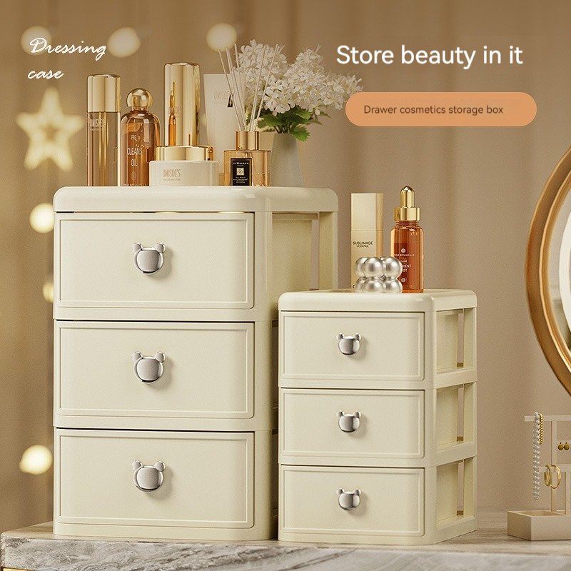 China Wholesale Drawer Dresser Box & Bin Organizer Bedroom Cosmetic Storage Box Price Competitive Container Plastic Storage Box