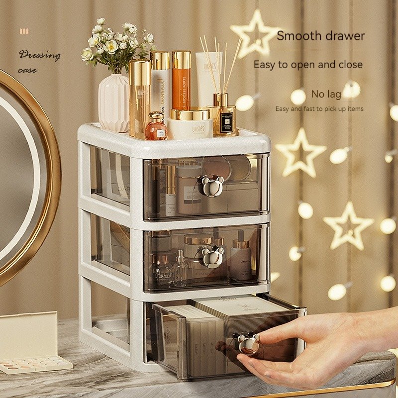 China Wholesale Drawer Dresser Box & Bin Organizer Bedroom Cosmetic Storage Box Price Competitive Container Plastic Storage Box