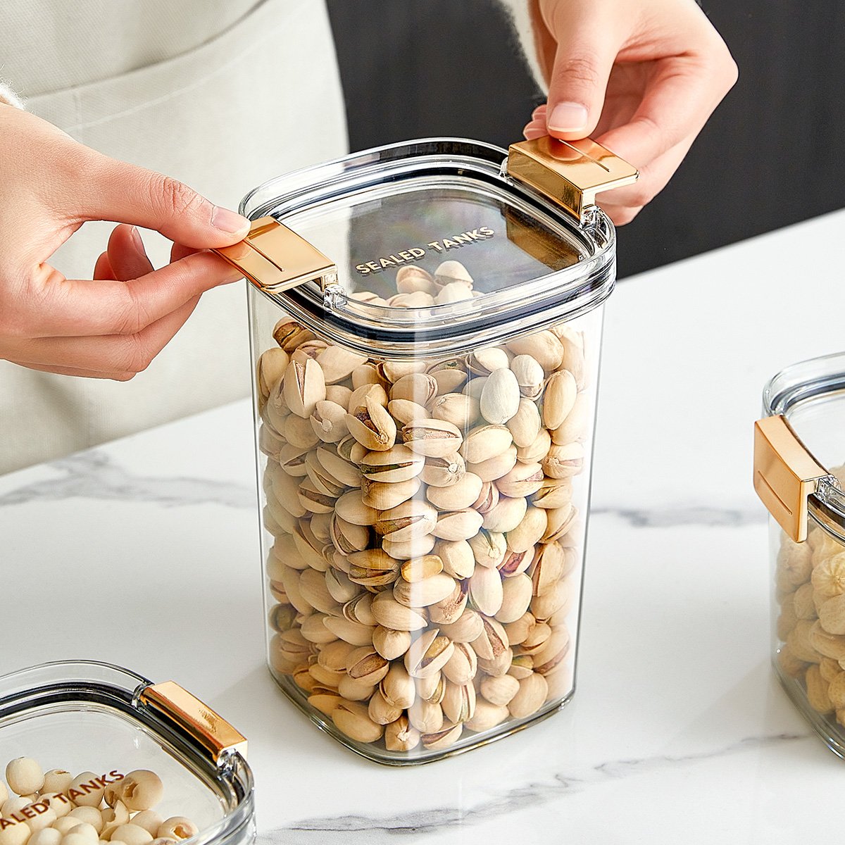 Plastic Airtight Food Storage Containers With Lids Energy Rice Food Storage Container Set Extra Large Food Kitchen Storage